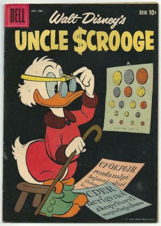 Walt Disney Comic Uncle Scrooge 28 All Barks 1960 Dell C,