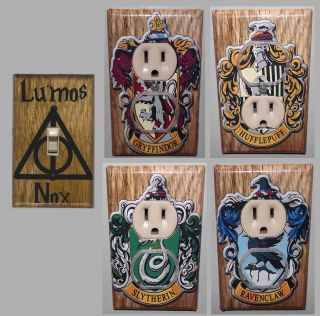 Harry Potter Light And Outlet Cover Plate Set - Lumos Nox Harry Potter Decor