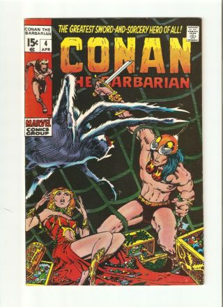 Conan The Barbarian 4,  Vg/fn 5.  0,  Silver/bronze Age