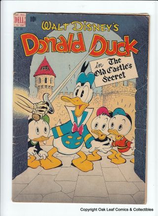 Donald Duck Fc Four Color 189 Comic Book G - Vg 1948 The Old Castle 