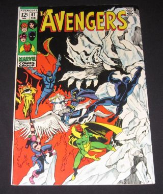 Avengers 61 Vf (8.  0) 12¢ Cover Marvel Comic