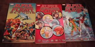 Alpha Flight Classic Vol.  1,  2,  & 3 Tpb X - Men John Byrne