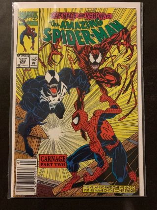 Spider - Man 362 Newsstand 1st Print 2nd App Carnage Fn Absolute Steal