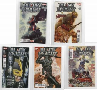 Black Knight 1 - 5 2 3 4 Nm Comic Book Set Run Complete Marvel 2016 Tedesco