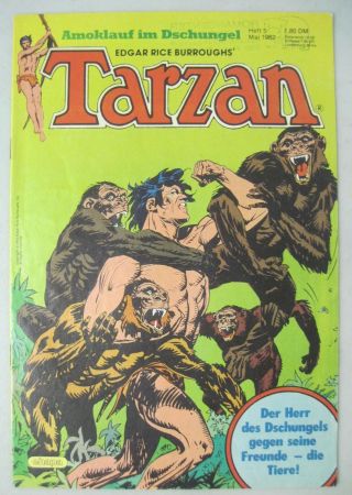 Edgar Rice Burroughs Tarzan 5 May 1982 German Foreign Language Comic
