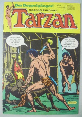 Edgar Rice Burroughs Tarzan 8 August 1982 German Foreign Language Comic