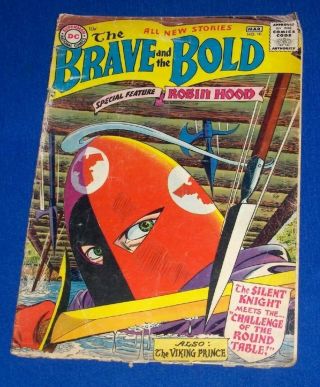 Brave And The Bold Dc Comics 10 1957 Robin Hood The Silent Knight Viking Prince