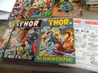 Marvel 1972 12 issues THE MIGHTY THOR 202 to 222 Bronze qq 4