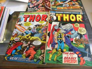 Marvel 1972 12 issues THE MIGHTY THOR 202 to 222 Bronze qq 7
