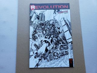 Idw Revolution 1 Nycc B&w Sketch Variant Cover York Comic Con Exclusive