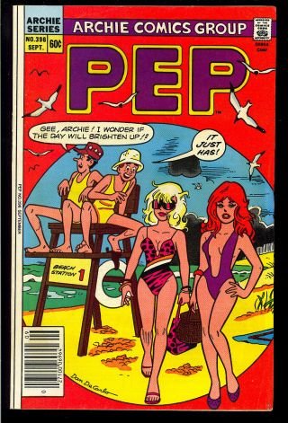 Pep Comics 396 Early Cheryl Blossom Cover Archie Teen Comic 1984 Fn -