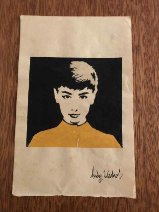 Andy Warhol Watercolor Edie Sedgwick