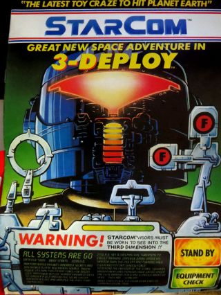 Starcom Great Space Adventure In 3 - Deploy Great 3 - D Comic Gary Leach Art Vf