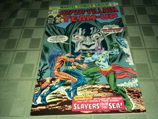 Villain Team Up Sub - Mariner Doctor Doom 1975 Marvel Comic Book 1 Hi