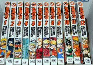 12 (1 - 12) Naruto Masashi Kishimoto Viz English Manga Shonen Jump