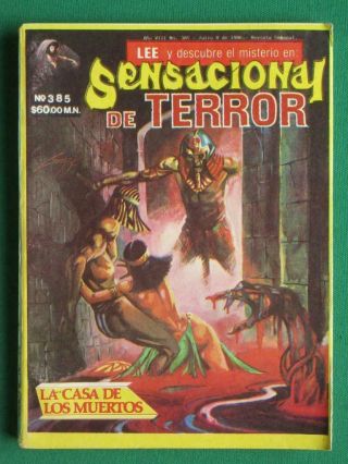 Sensacional De Terror 385 Horror Monster Art Historieta Mexican Comic