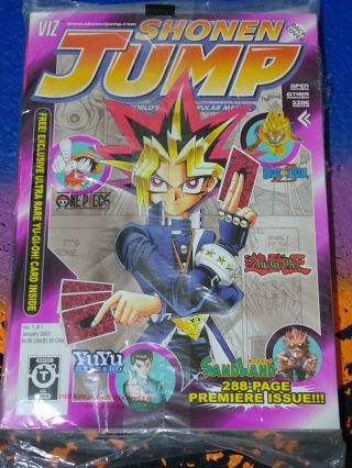 First Shonen Jump: Vol 1 with Blue Eyes White Dragon JMP - 001 VF/NM YuGiOh 3