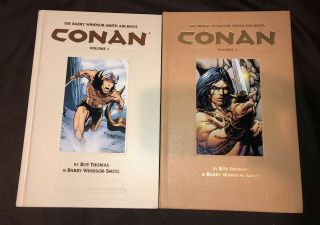Conan The Barbarian Marvel Comics The Barry Windsor - Smith Archives Vol 1 & 2 Hc