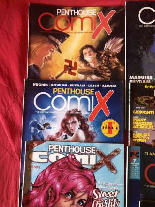 22 Penthouse Men ' s Adventure Comix Adult Magazines.  Retro comics. 2