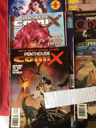 22 Penthouse Men ' s Adventure Comix Adult Magazines.  Retro comics. 3