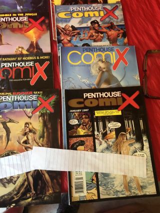 22 Penthouse Men ' s Adventure Comix Adult Magazines.  Retro comics. 5