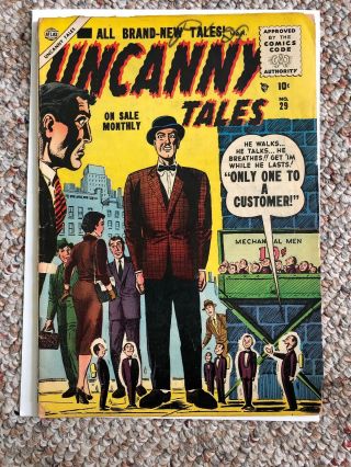 Uncanny Tales 29 (vol 1,  Atlas/marvel Comics) Golden Age Crime Comic Book