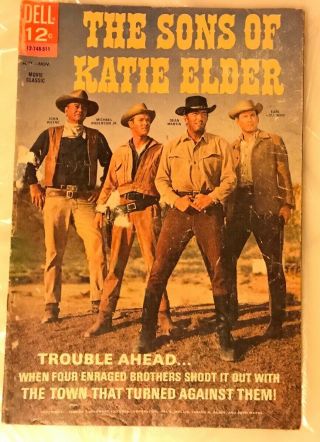 Movie Classics The Sons Of Katie Elder (dell Comics) Dean Martin John Wayne