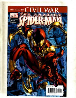 Spider - Man 529 Nm Marvel Comic Book 1st Print Iron Spider Avengers Hy5