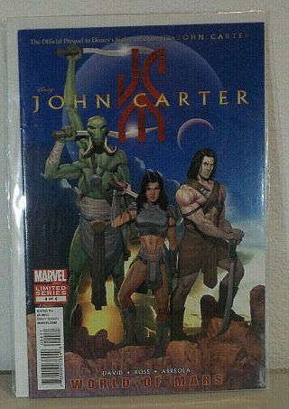 John Carter World of Mars All Issues 1,  2,  3,  4 Marvel Comics 2012 Near 2