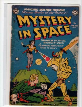 Mystery In Space 8 Cosmic One Eyed Alien Cover - Dc 1.  5