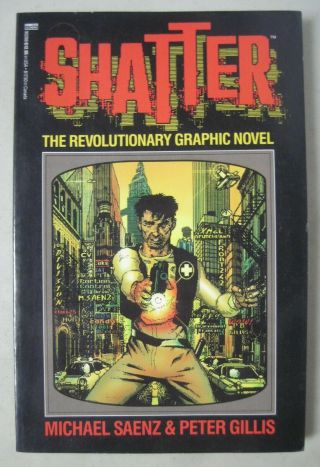Shatter The Revolutionary Graphic Novel 1st Computer Drawn Comic Book Tpb 1988