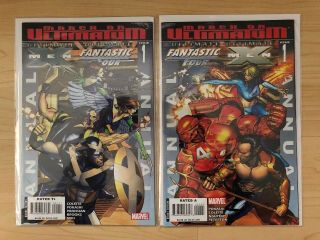 Ultimate X - Men/fantastic Four Annuals Set Of 2 Books Nm 9.  4 Marvel
