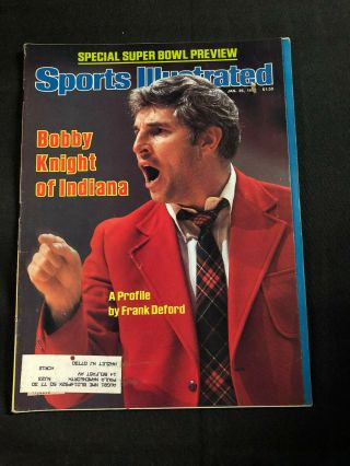 Sports Illustrated Jan.  26,  1981 - Bobby Knight Of Indiana - By Frank Deford