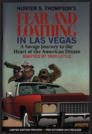 Hunter S Thompson Fear & Loathing In Las Vegas Limited Edition Preview Comic