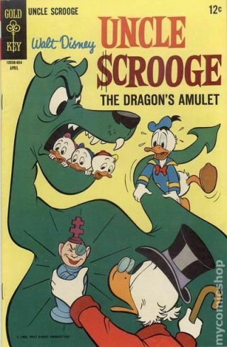 Uncle Scrooge (dell/gold Key/gladstone/gemstone) 74 1968 Vg/fn 5.  0 Stock Image