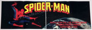 Spider - Man The Movie_original 1985 Trade Ad Promo / Poster Insert_tobe Hooper