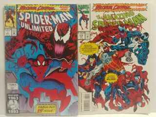 Early Carnage Spider - Man Unlimited 1,  Spiderman 379 Maximum Carnage