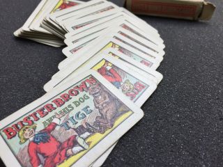 Vtg Buster Brown Comic Strip Mini Playing Card Deck