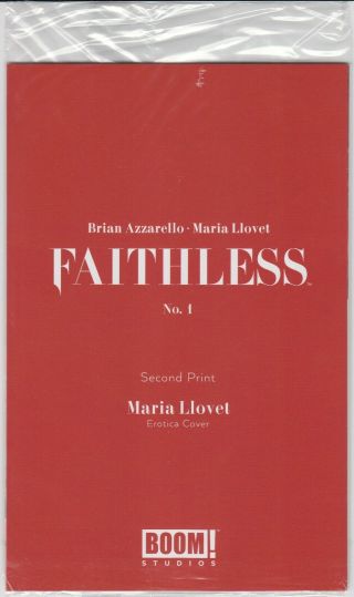 Faithless 1 - 2nd Print Erotica Variant Cover By Maria Llovet