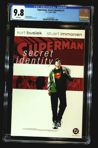 Superman: Secret Identity 1 Cgc 9.  8 Busiek,  Immonen,  Prestige Format
