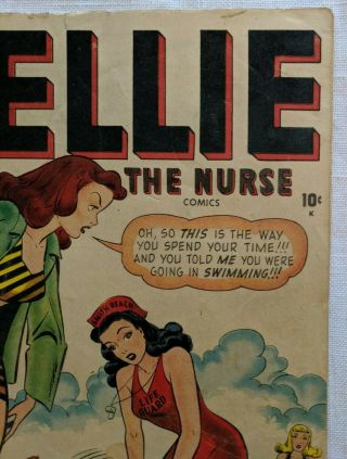 NELLIE the NURSE No.  16 Golden Age Comic Book 1948 GGA 4 Teen Good Girl 4