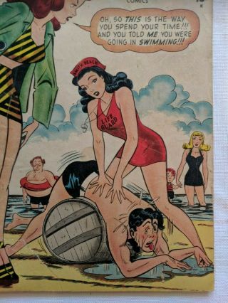 NELLIE the NURSE No.  16 Golden Age Comic Book 1948 GGA 4 Teen Good Girl 6