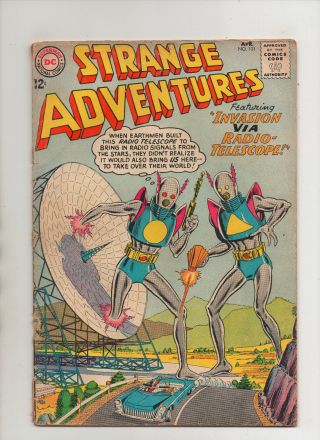 Strange Adventures 151 - Robot Alien Satellite Dish Cover - (grade 2.  5) 1963