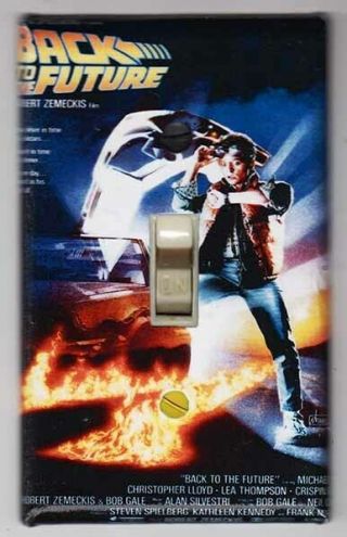 Back To The Future Movie Poster Light Switch Cover Plate - Movie Home Decor