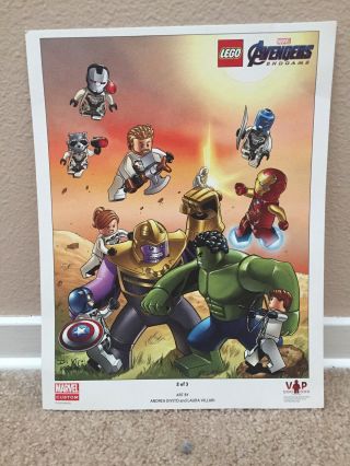 Lego 5005881 Custom Marvel Avengers End Game Art Print Poster 2 Of 3 Iron Man