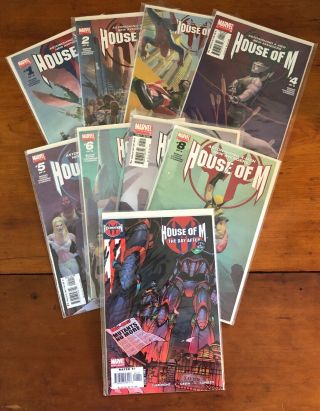 House Of M 1 2 3 4 5 6 7 8 (1 - 8) & The Day After Marvel Complete Run