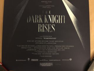 Batman The Dark Knight Rises Olly Moss Screen Print Poster SDCC 2012 Mondo 5