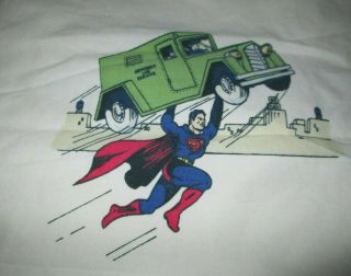 POTTERY BARN VINTAGE SUPERMAN MAN OF STEEL PILLOWCASE SUPERHERO BEDDING 2