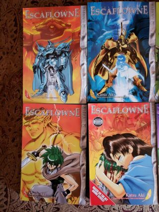 Escaflowne Vision Of Tenku No Manga Comic Complete Set 1 - 8 Katsu Aki Book