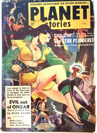 Science Fiction Planet Stories September 1952 Philip Dick Vol5 No8 Sci Fi Comic